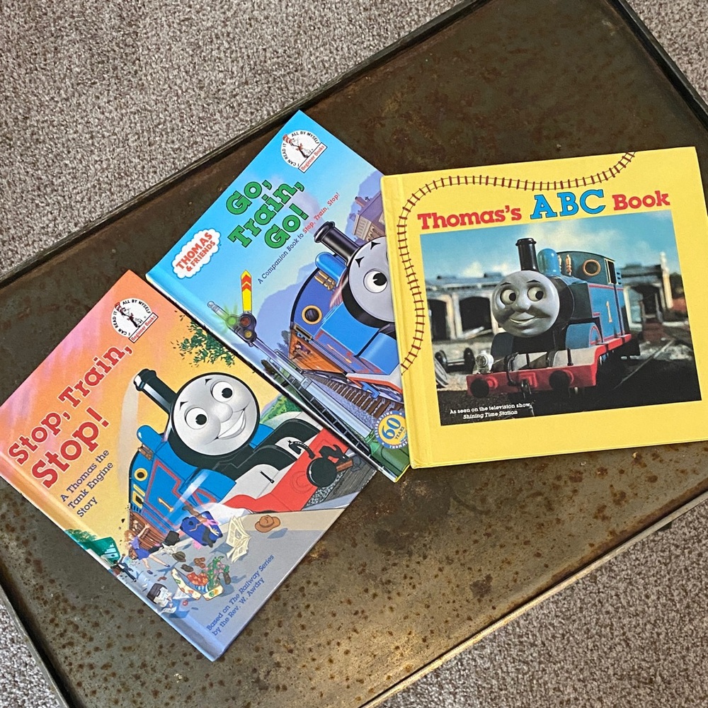 Thomas Tank Engine Book Bundle-STOP, TRAIN, STOP* GO,TRAIN,GO* THOMAS’S ABC BOOK